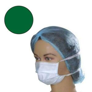 Védőmaszk, Zöld, kötőkkel - Prima Blue Surgical Face Mask Ties on Both Sides 50 db. kép