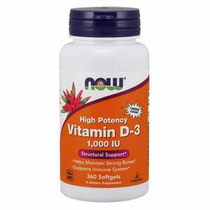 D3-vitamin 1000 NE - NOW Foods kép