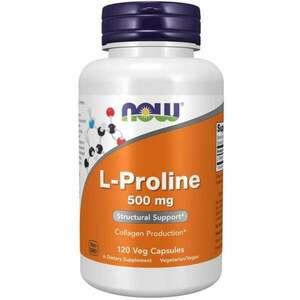 L-Prolin 500 mg - NOW Foods kép