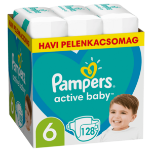 Pampers Active Baby nadrágpelenka 6, 13kg-18kg, 128 db kép