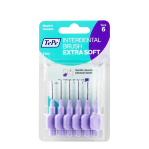 TePe Extra soft Fogköztisztító kefék világos lila 1, 1 mm 6 db kép