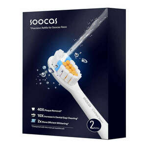 Soocas T03 Elektromos fogkefe Pótfej - Fehér (2db) kép