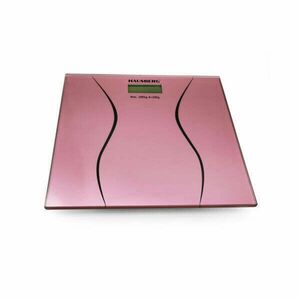 Hausberg üveg fürdőszoba mérleg - rózsaszín kép