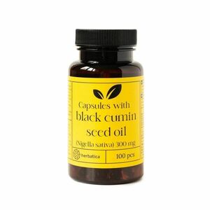Fekete köménymagolaj (Nigella sativa) kapszulában /300 mg - 100 kapszula - Herbatica kép