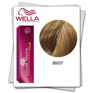 Demipermanens Hajfesték - Wella Professionals Color Touch Plus árnyalat 88/07 Világos szőke Természetes barna kép