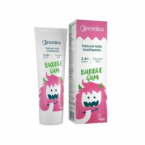 Bubble Gum Gyermek Fogkrém Nordics, 50ml kép