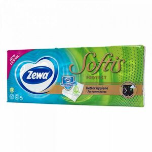 Zewa Softis Protect papírzsebkendő 10 x 9 db kép