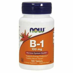 B1-vitamin 100 mg – NOW Foods kép