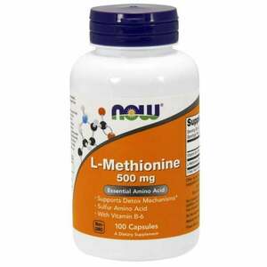 L-metionin 500 mg - NOW Foods kép