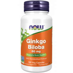 Ginkgo Biloba 60 mg - NOW Foods kép