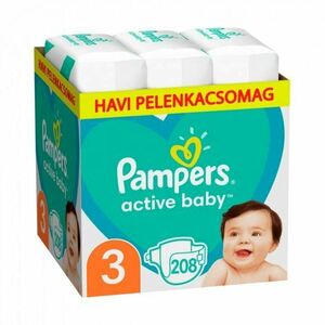 Pampers Active Baby nadrágpelenka 3, 6kg-10kg, 208 db kép
