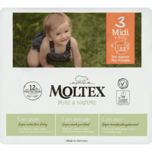 Moltex Pure & Nature Öko Nadrágpelenka Méret: 3 Midi 4-9 Kg 33 db kép