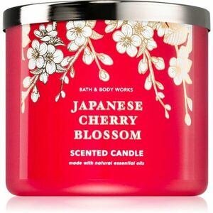Bath & Body Works Japanese Cherry Blossom illatgyertya 411 g kép