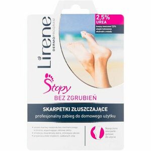 Lirene Foot Care bőrhámlasztó zokni a láb bőrének puhítására és hidratálására (2, 5% Urea) 1 db kép