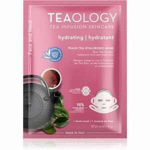 Teaology Face Mask Peach Tea Hyaluronic hidratáló gézmaszk 21 ml kép
