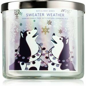 Bath & Body Works Sweater Weather illatgyertya V. 411 g kép