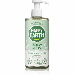 Happy Earth 100% Natural Bath & Wash Gel for Baby & Kids tusfürdő gél 300 ml kép