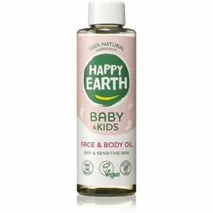 Happy Earth 100% Natural Face & Body Oil for Baby & Kids testolaj száraz és érzékeny bőrre 150 ml kép