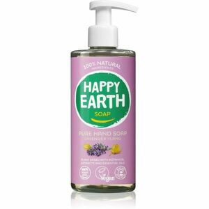 Happy Earth 100% Natural Hand Soap Lavender Ylang folyékony szappan 300 ml kép