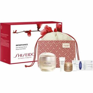 Shiseido Benefiance Wrinkle Smoothing Cream Pouch Set ajándékszett (érett bőrre) kép
