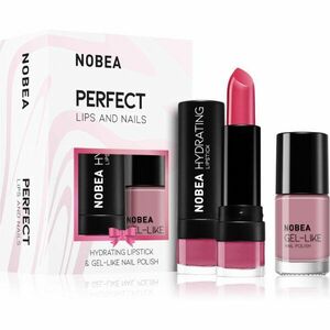 NOBEA Day-to-Day Perfect Lips and Nails körömlakk és hidratáló rúzs készlet kép