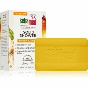 Sebamed Sensitive Skin Solid Shower szindet a táplálásért és hidratálásért illatok Mango & Ginger 100 g kép