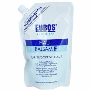 Eubos Basic Skin Care F hidratáló testápoló tej száraz és érzékeny bőrre utántöltő 400 ml kép