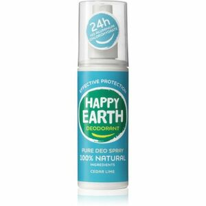 Happy Earth 100% Natural Deodorant Spray Cedar Lime dezodor 100 ml kép