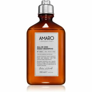 FarmaVita Amaro All In One tisztító sampon hajra, szakállra és testre 250 ml kép