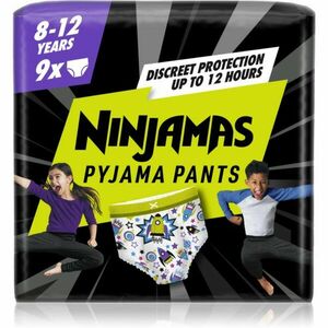 Pampers Ninjamas Pyjama Pants pizsama nadrágpelenkák 27-43 kg Spaceships 9 db kép