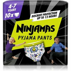 Pampers Ninjamas Pyjama Pants pizsama nadrágpelenkák 17-30 kg Spaceships 10 db kép