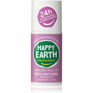 Happy Earth 100% Natural Deodorant Roll-On Lavender Ylang golyós dezodor 75 ml kép