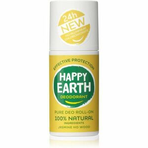 Happy Earth 100% Natural Deodorant Roll-On Jasmine Ho Wood golyós dezodor 75 ml kép