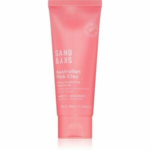 Sand & Sky Australian Pink Clay Micro-Exfoliating Face Scrub Micro-hámlasztó tisztító gél az arcra 100 g kép