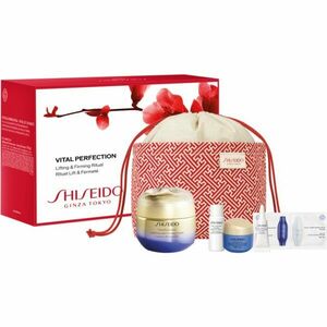 Shiseido Vital Perfection Uplifting and Firming Cream Pouch Set ajándékszett (a vonalak kisimítására) kép