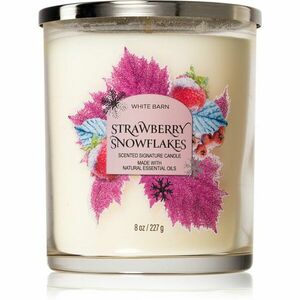 Bath & Body Works Strawberry Snowflakes illatgyertya 411 g kép