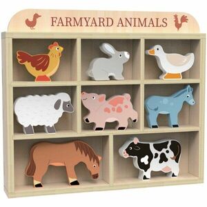 Dvěděti Farmyard Animals játékkészlet 3y+ 8 db kép