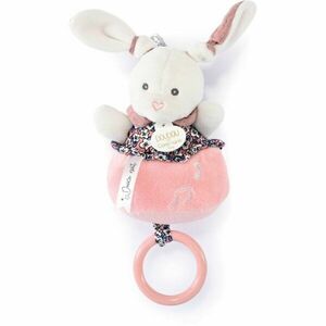 Doudou Gift Set Soft Toy with Music Box plüss játék dallammal Pink Rabbit 1 db kép