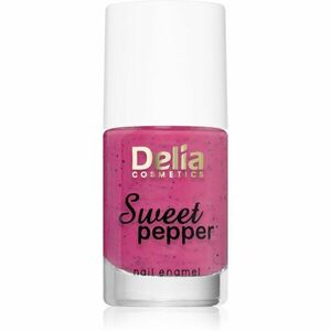 Delia Cosmetics Sweet Pepper Black Particles körömlakk árnyalat 08 Berry 11 ml kép