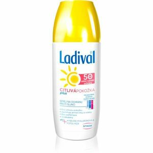 Ladival Sensitive Plus transzparens napozó spray a bőr öregedése ellen érzékeny bőrre SPF 50+ 150 ml kép