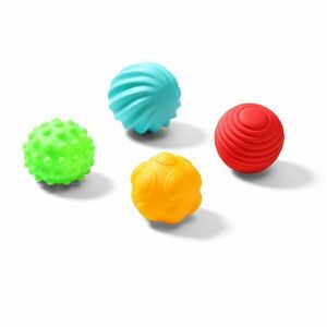BabyOno Have Fun Sensory Balls puha szenzoros labdák 6 m+ 4 db kép