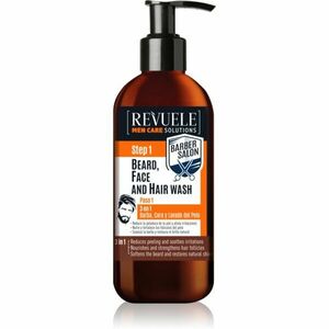 Revuele Men Care Solutions Barber Salon sampon hajra és szakállra 3 az 1-ben 300 ml kép