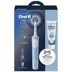 Oral-B Vitality PRO X Clean Elektromos Fogkefe + Fogkrém, Kék kép