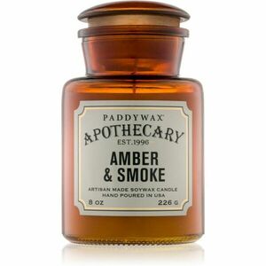 Paddywax Apothecary Amber & Smoke illatgyertya 226 g kép