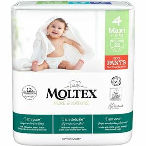 Moltex Pure & Nature Maxi Size 4 eldobható nadrágpelenkák 7-12 kg 22 db kép