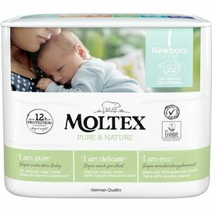 Moltex Pure & Nature Newborn Size 1 eldobható ÖKO pelenkák 2 - 4 kg 22 db kép