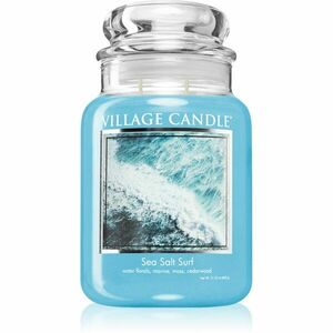Village Candle Sea Salt Surf illatgyertya (Glass Lid) 602 g kép