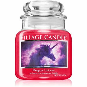Village Candle Magical Unicorn illatgyertya (Glass Lid) 389 g kép