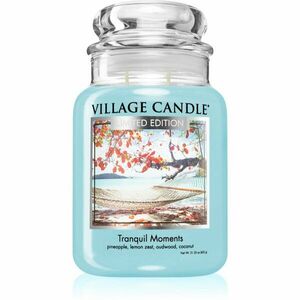 Village Candle Tranquil Moments illatgyertya (Glass Lid) 602 g kép