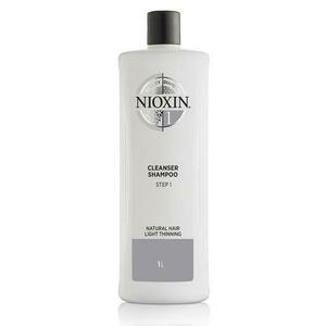 Hajhullás Elleni Sampon Vékonyodott Megjelenésű Természetes Hajra - Nioxin System 1 Cleanser Shampoo, 1000 ml kép
